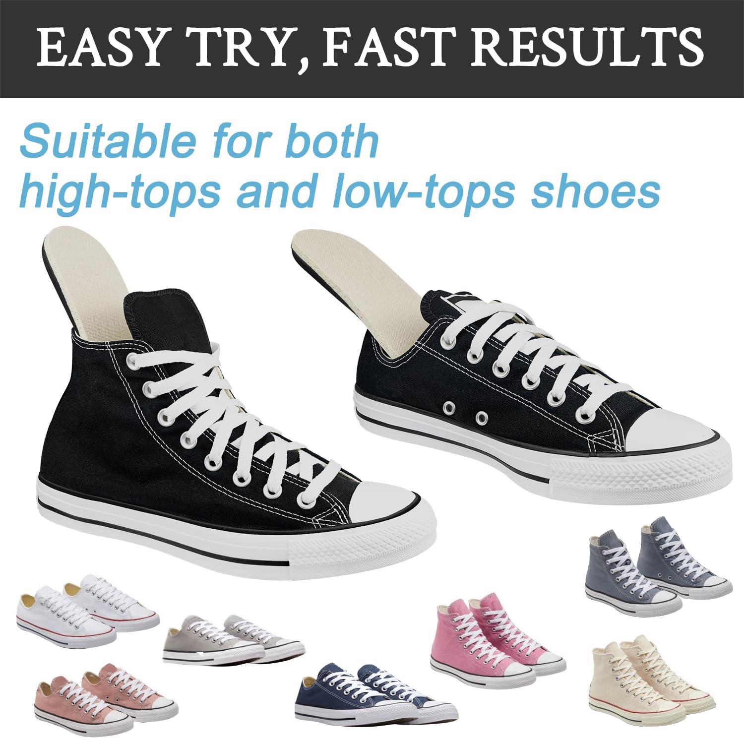 Endoto Endoto Insoles for Converse Shoes High-Density Foam, Replacement Inserts for Enhanced Comfort, Shock Absorption & Pain Relief for Men & Women(US Size:M11.5/W13.5-EU 46)