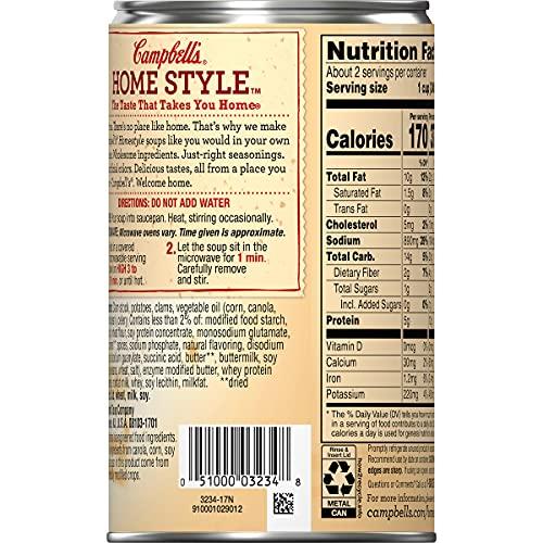 Campbell's Campbell's Homestyle New England Clam Chowder, 18.8 oz. (Pack of 12)