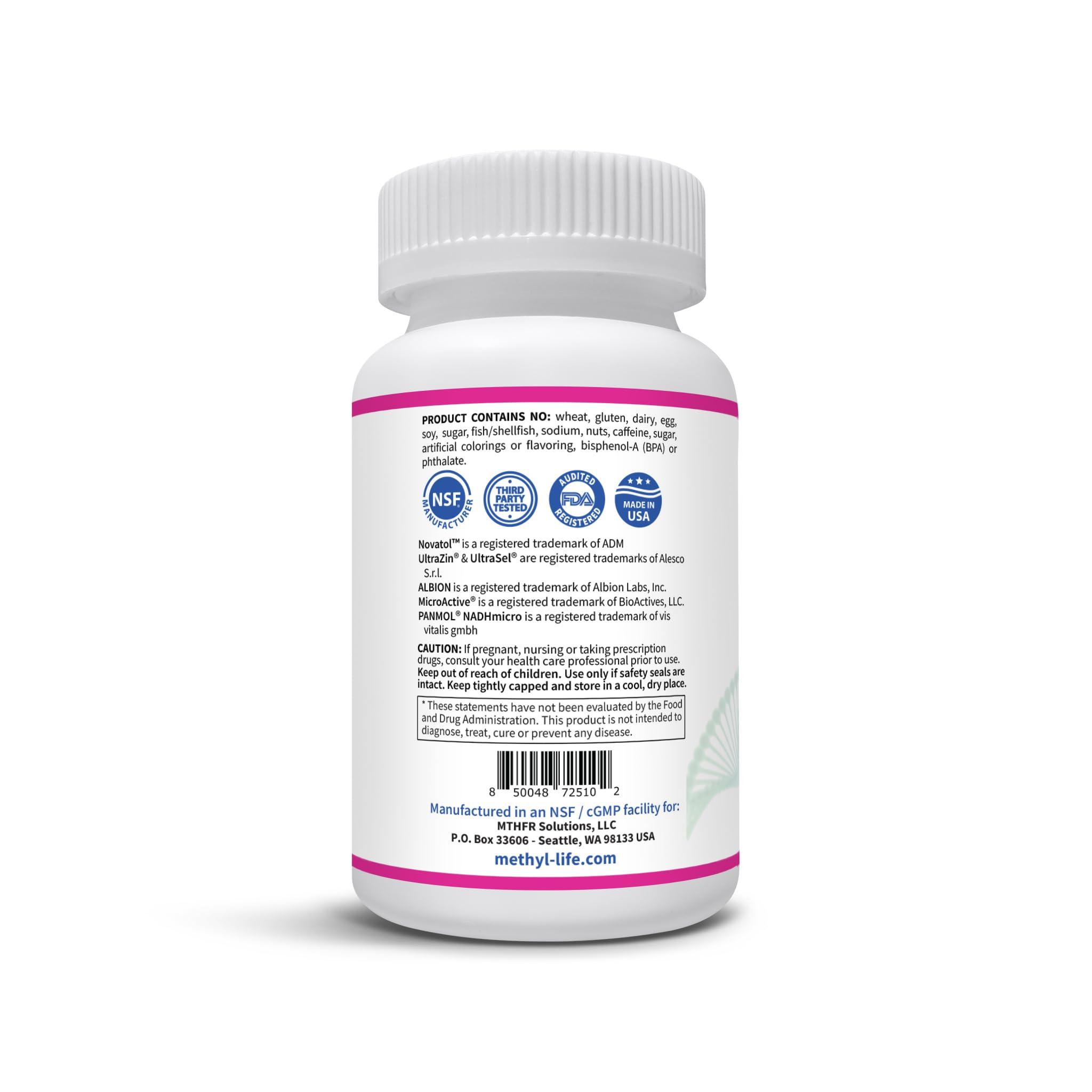 METHYL LIFE RESTORING CELLULAR VITALITY Methyl-Life Non-Methylated Multi-Vitamin 90 Capsules - Vegan, Gluten and Dairy Free
