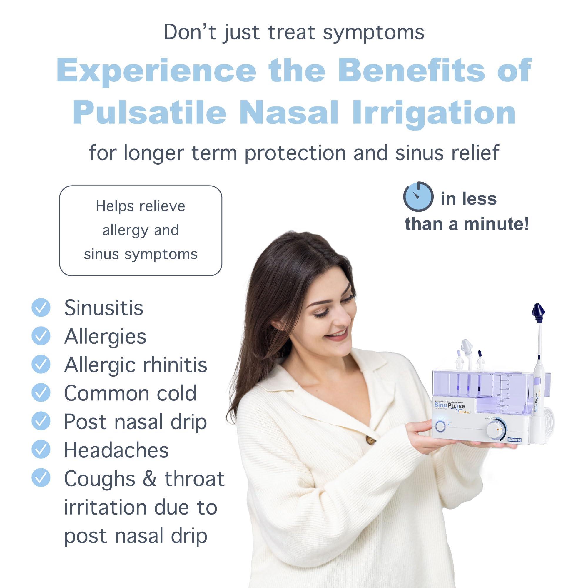 SINU PULSE ELITE SinuPulse Elite Replacement SinuMist Irrigator Tip - Replacement Parts for SinuPulse Elite Nasal Irrigation System, SinuPulse Nasal Irrigation System Attachment Heads for Nose & Sinus Care