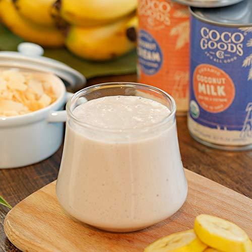 COCOGOODSCO CocoGoodsCo Vietnam Single-Origin Organic Coconut Milk Lite/Light/Low-fat 13.5 fl. oz - Gluten-free, Non-GMO, Vegan, & Dairy-free (Pack of 6)