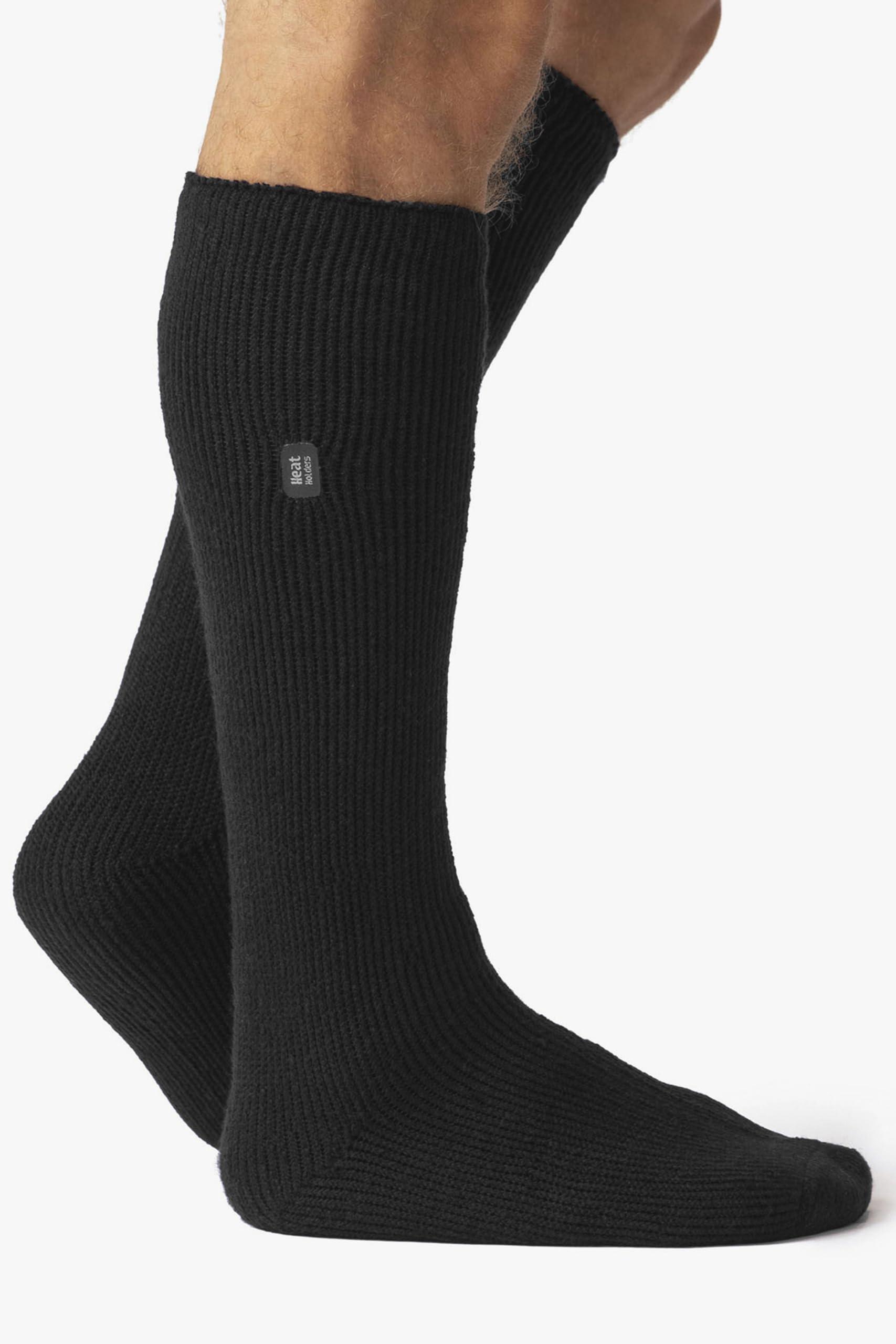HEAT HOLDERS Heat Holders Mens Original Extra Long Thermal Socks Size 7-12 Us (Charcoal Gray)