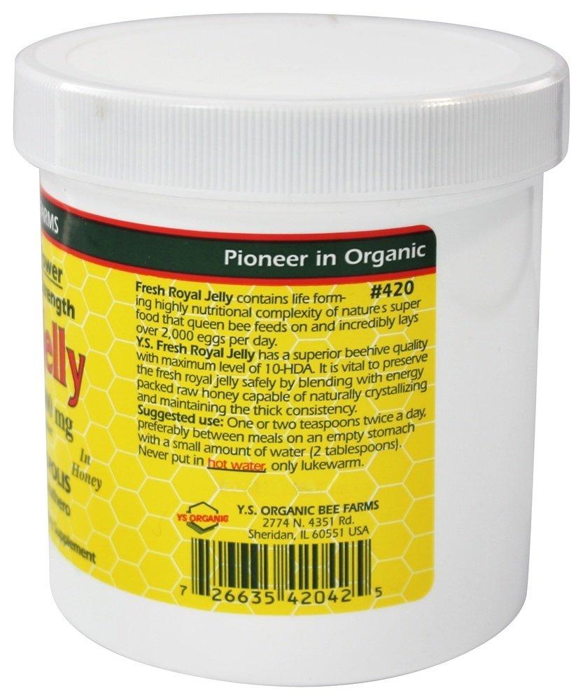 YS Eco Bee Farms Fresh Royal Jelly + Bee Pollen, Propolis, Ginseng, Honey Mix - 36,000mg Y.S. Org 20.3 oz