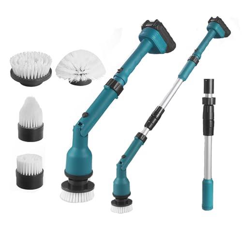 HYQFSAD Electric Spin Scrubber, Cordless Electric Cleaning Brush with 2-Speeds Adjustable Speeds and Extension Handle Portable Handheld Scrubber for Cleaning Bathroom, Window Tile Floor Tub & Shower ( Color :