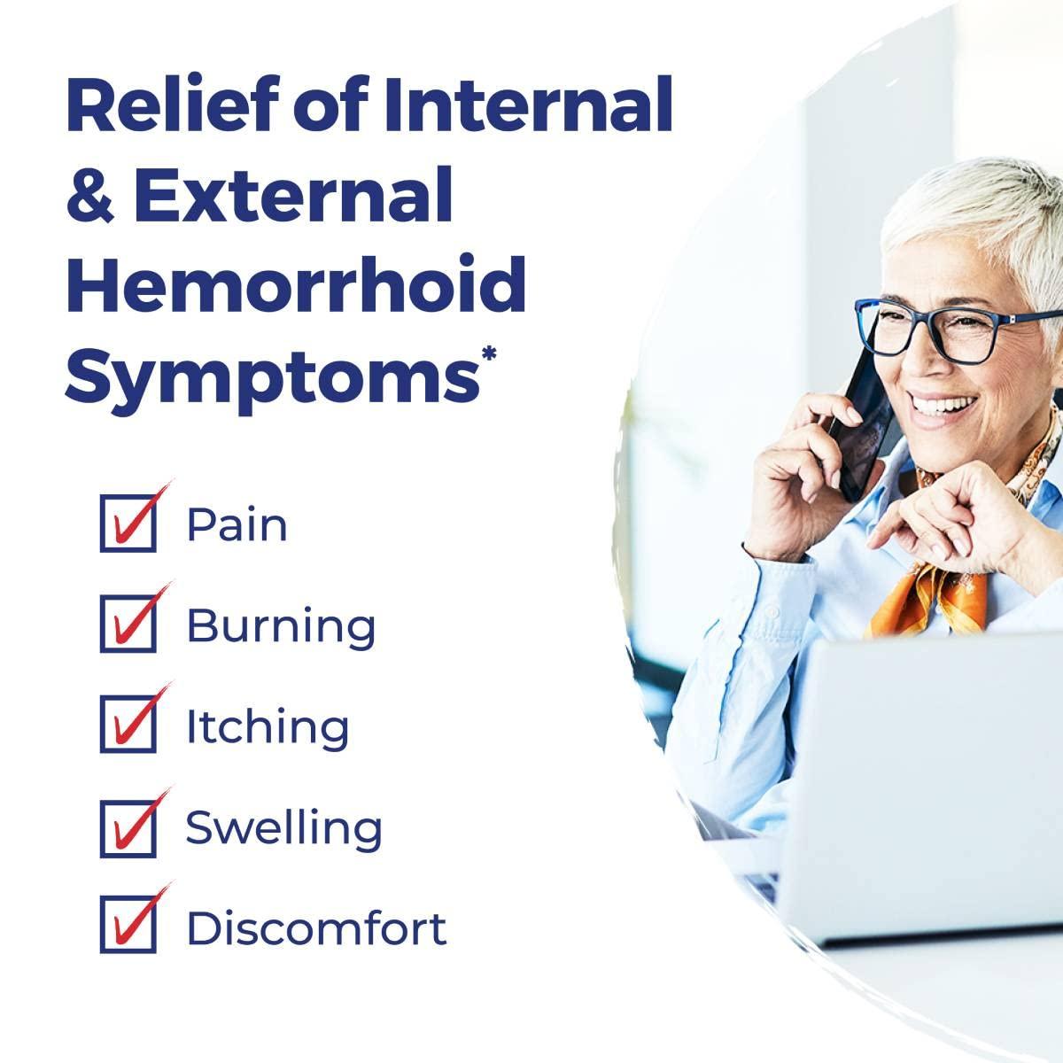 TUCKS TUCKS Medicated Cooling Pads 100 Count and Boiron Hemorrhoid Relief Ointment 1 oz Bundle