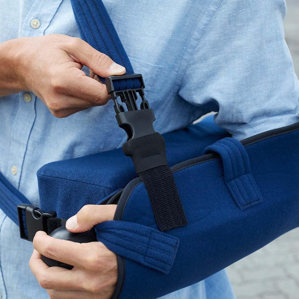 Actimove Actimove Professional Shoulder Abduction Sling | Shoulder Immobilizer Medical Arm Sling Shoulder Immobilizer for Broken, Dislocated, Fracture or Strain Injury Support, Right & Left Arm | Blue, Medium