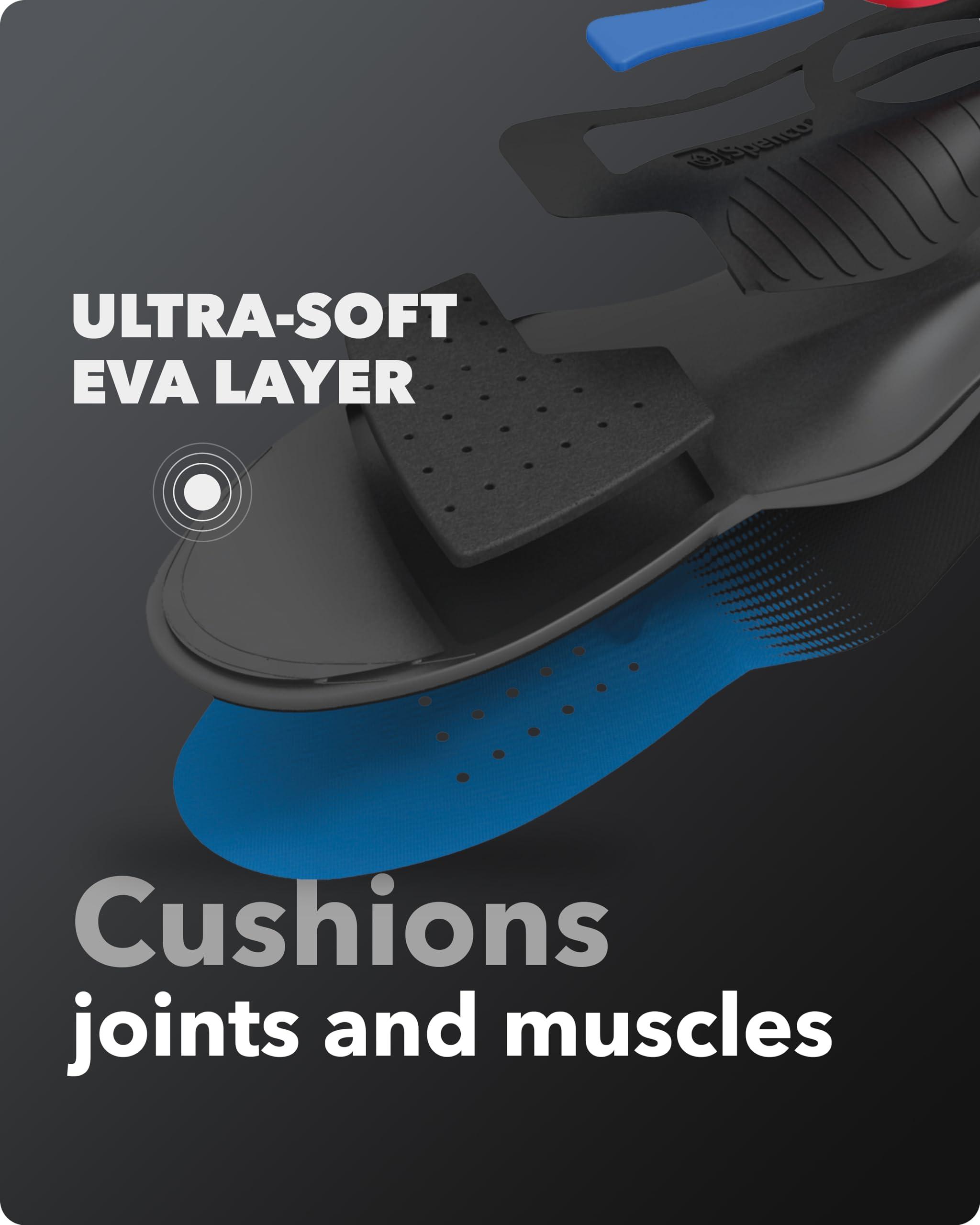 Spenco Spenco Total Support Max Shoe Insoles - Orthotic Metatarsal Arch Support Inserts for Men & Women - Absorbs Shock, Reduces Over-pronation - EVA Layer Conforms to Foot Contours, Deep Heel Cupping