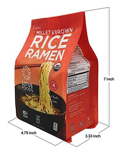 Lotus Foods Lotus Foods Gourmet Organic Rice Ramen Noodles, Millet and Brown Rice, 6 Count