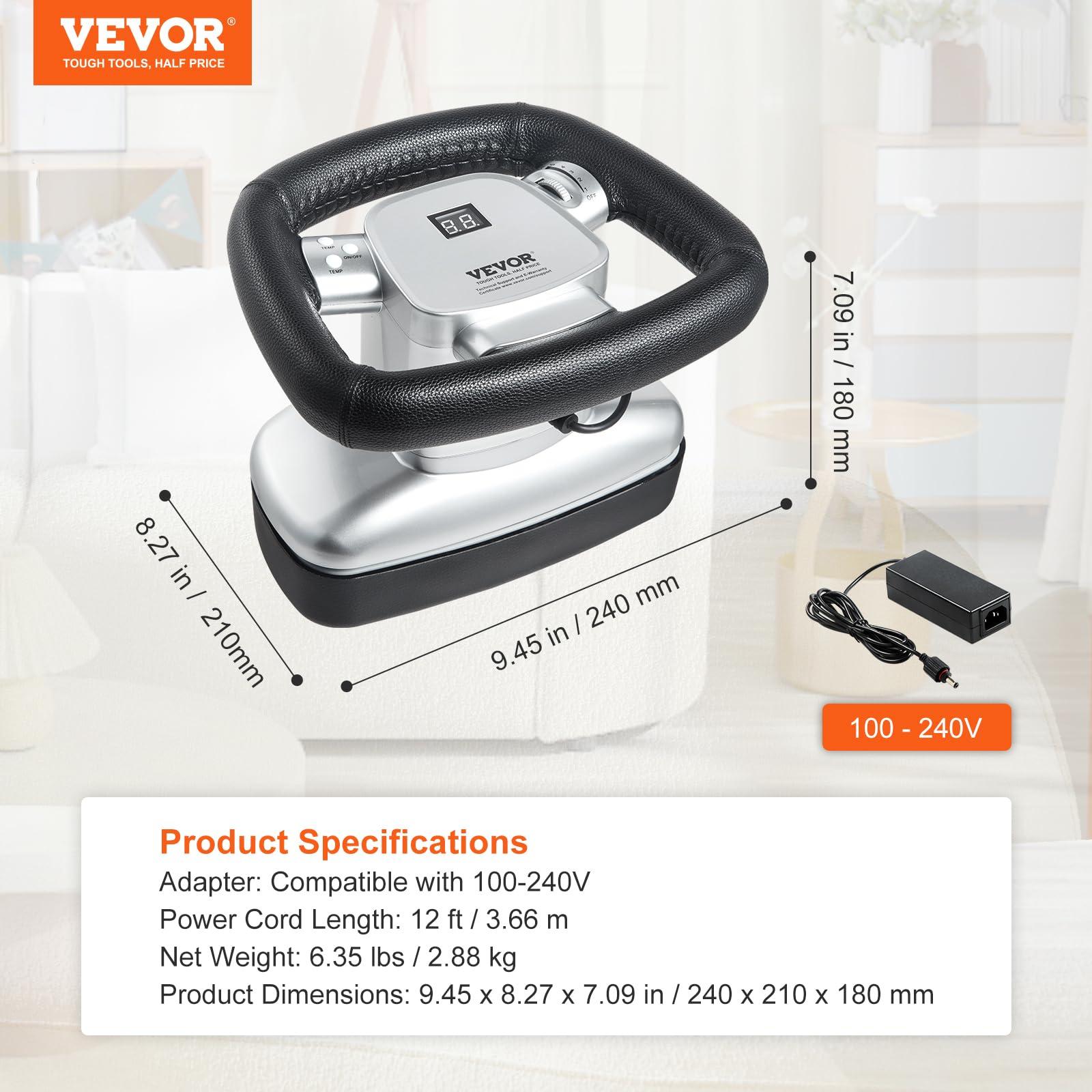 VEVOR VEVOR Chiropractic Massager with Heat and Adjustable Vibration, Professional Orbital Handheld Therapeutic Body Massage Tool for Back, Neck, Shoulder Muscle Pain Relief
