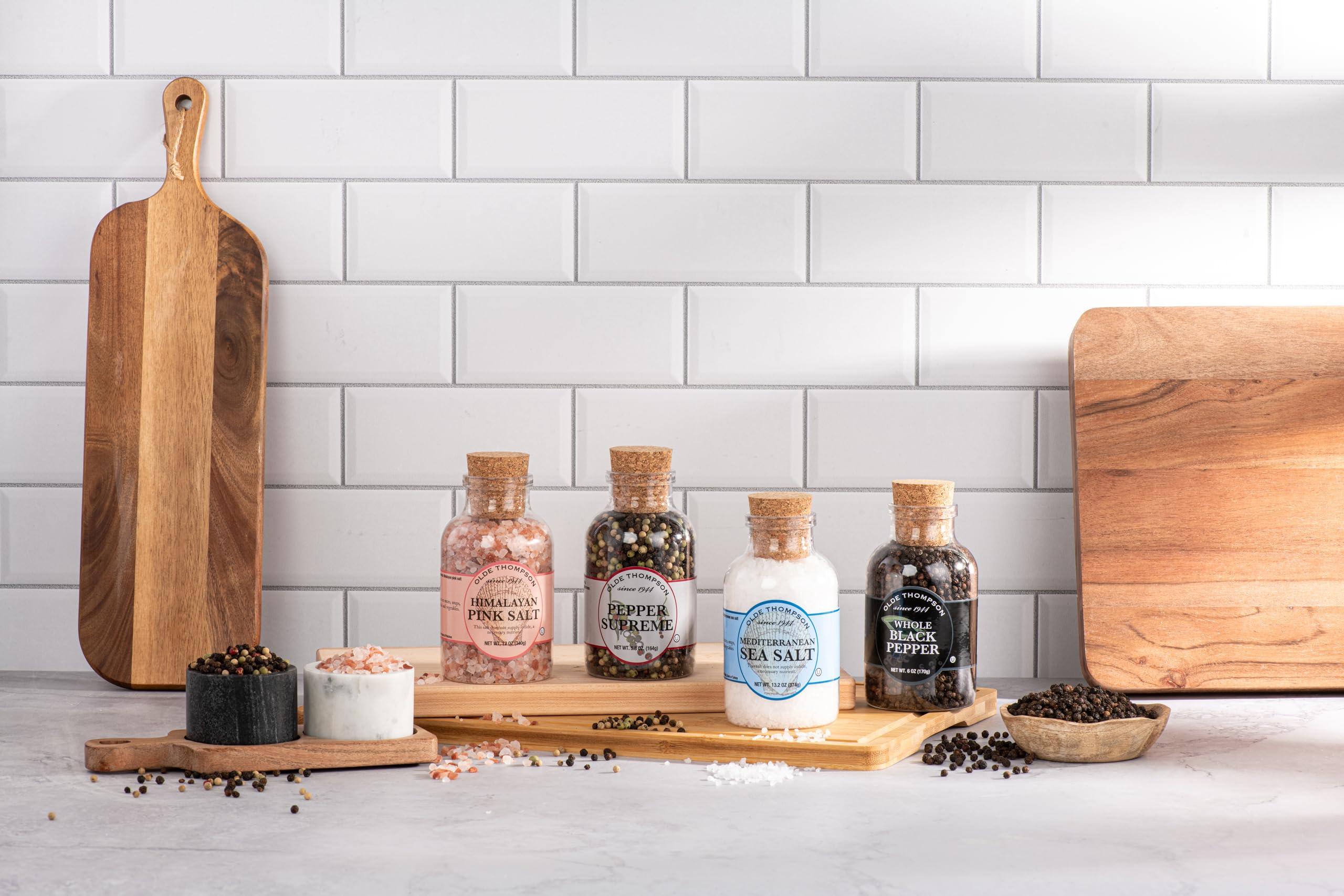 OLDE THOMPSON SINCE 1944 Olde Thompson Pepper Supreme, Whole Pepper Blend with White, Black, Pink, and Green Peppercorns, Refill for Pepper Grinders, 5.8 Ounce