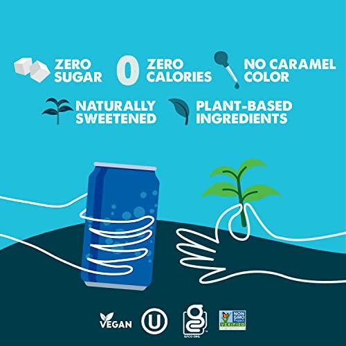 Zevia Zevia Organic Sugar Free Iced Tea, Black Tea Peach, 12 Ounce Cans (Pack of 12)