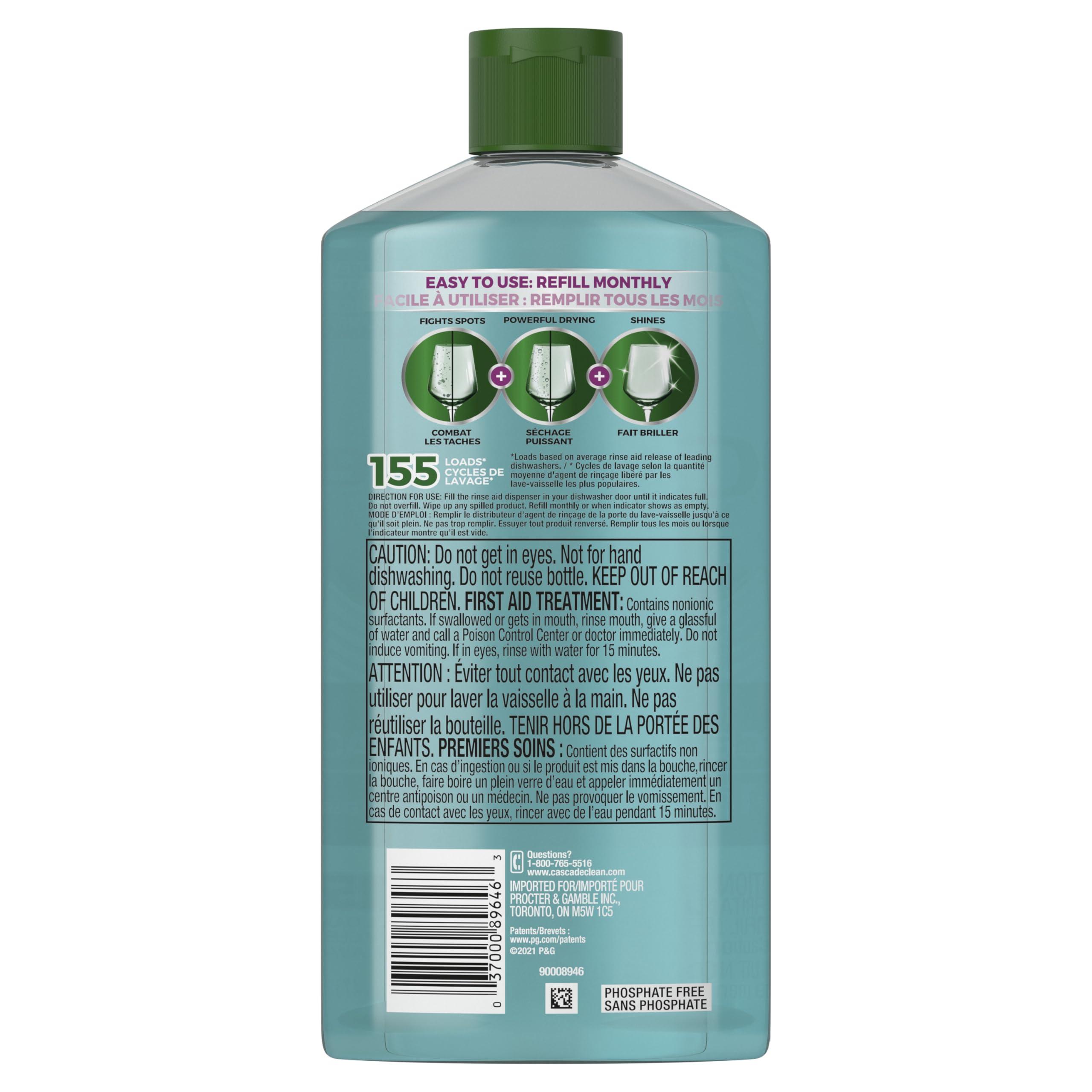 Cascade Cascade Power Dry Dishwasher Rinse Aid, 16 fl oz