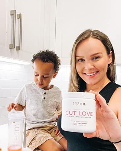 Teami Teami Organic Super Greens & Gut Health Powder - prebiotics and probiotics Powder for Immunity & Digestion - 16 Natural Ingridients with 20 Billion Probioctics