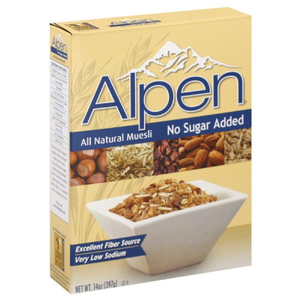 Alpen Alpen Cereal, No Sugar Added, 14-Ounce Box (Pack of 2)