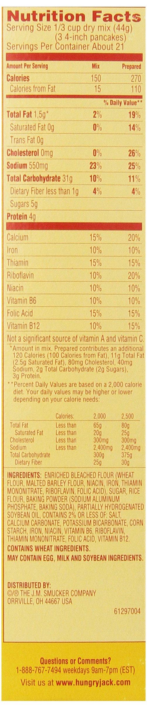 Hungry Jack Hungry Jack Original Pancake and Waffle Mix, 32 Ounce (Pack of 6)