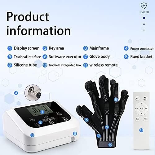 ZZBB ZZBB Exoskeleton Manual Training Finger Orthoses Exercise Five Fingers Soft Resting Hand Splint for Flexion Contracture,Right,M