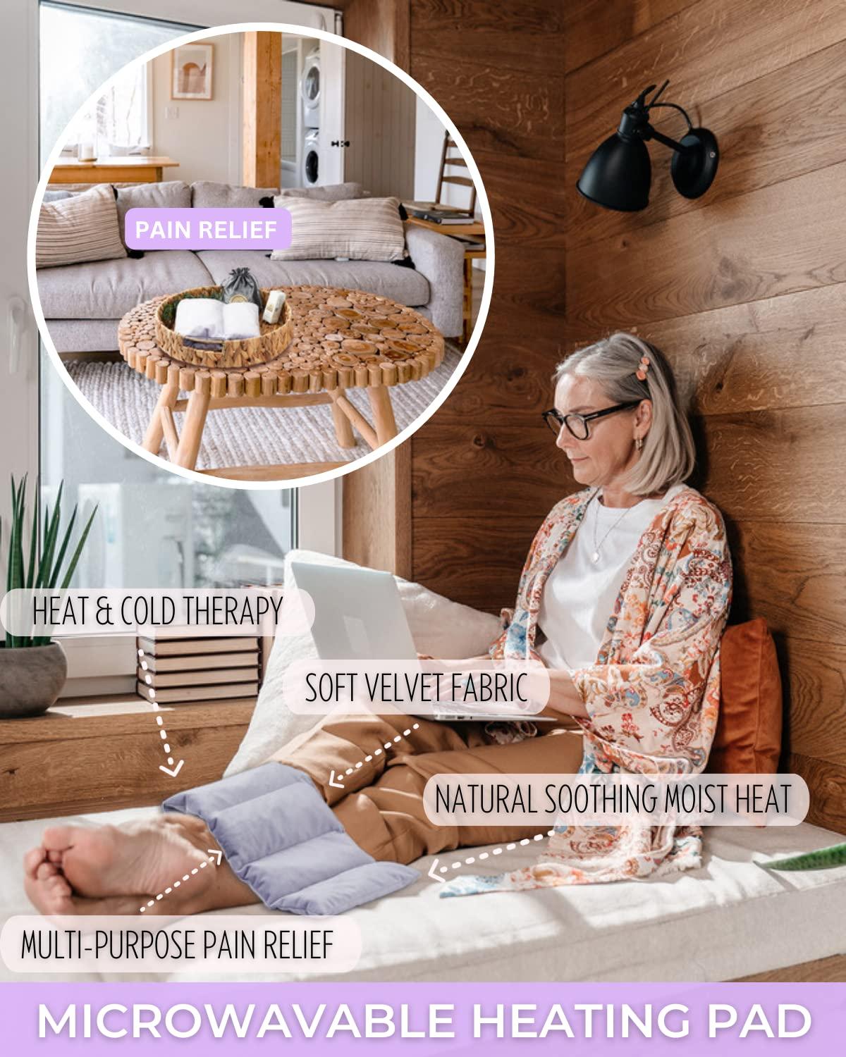 Hihealer Hihealer Heating Pad Microwavable Self Care Gifts for Women 8 X 17 Portable Heat Pads for Abdominal Pain, Menstrual Cramps and Pain Relief