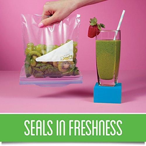 Ziploc Ziploc Quart Food Storage Freezer Bags, Grip 'n Seal Technology for Easier Grip, Open, and Close, 38 Count, Pack of 3 (114 Total Bags)