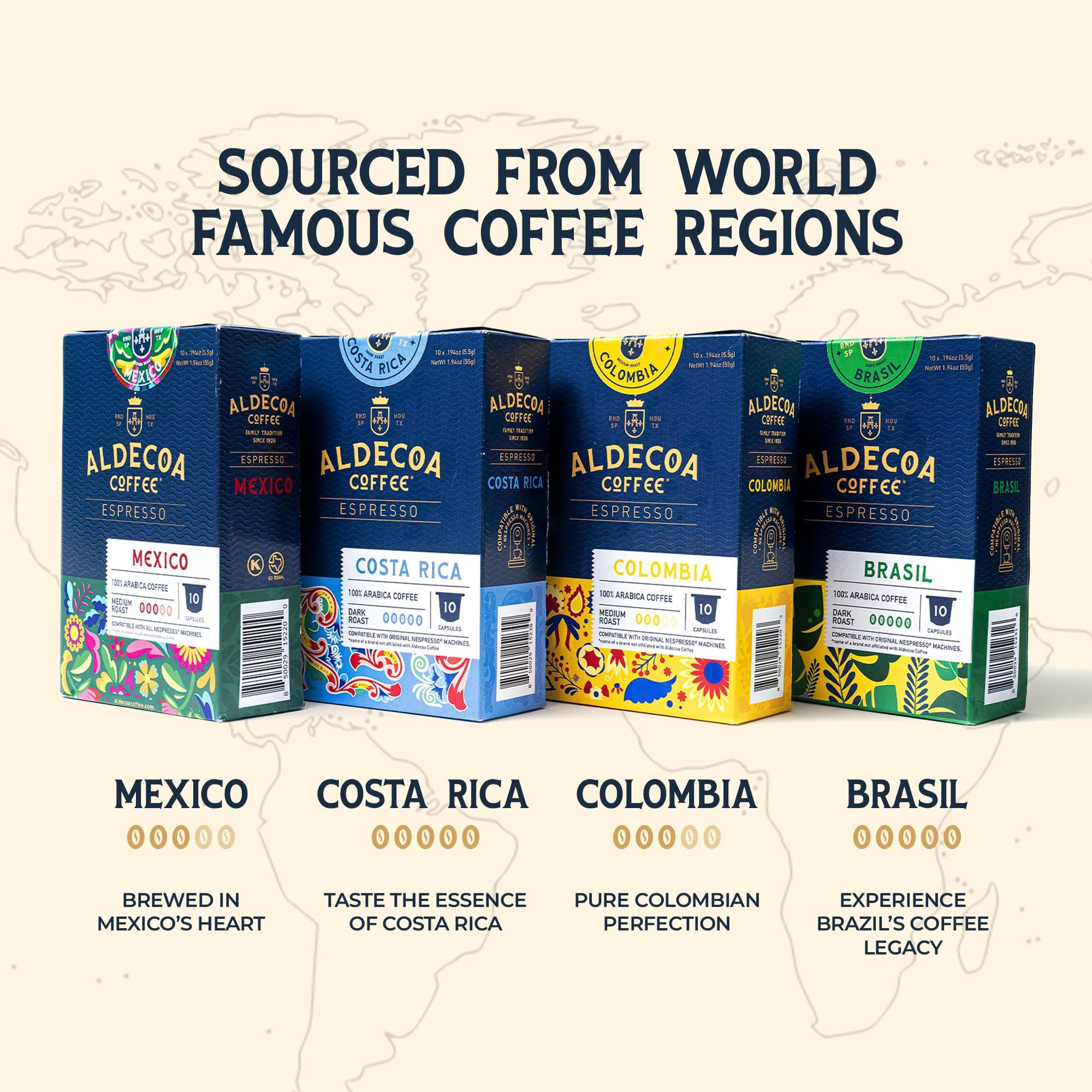 Aldecoa Aldecoa Single Serve Pods Capsules Brazil, 10 Count, Pack of 6