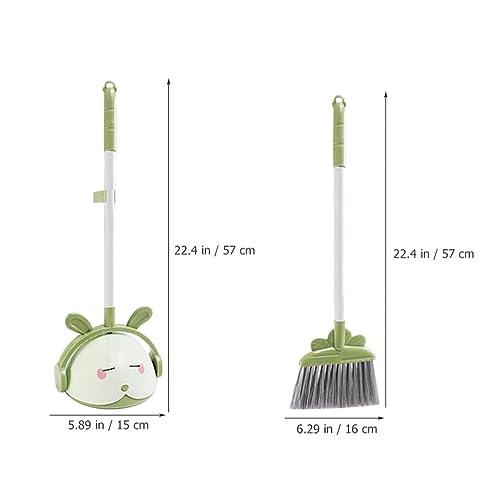 Holibanna Holibanna 1 Set Kids Toys Desktop Cleaning Tools Child Broom Housekeeping Cleaning Tool for Kids Broom Helper Small Cleaning Dustpan Broom and Dustpan Cartoon Household Products Pp Toddler