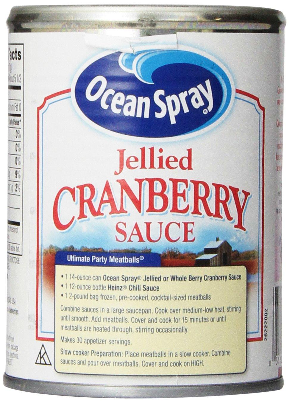 Ocean Spray Ocean Spray Cranberry Sauce, Jellied, 14 Fl Oz