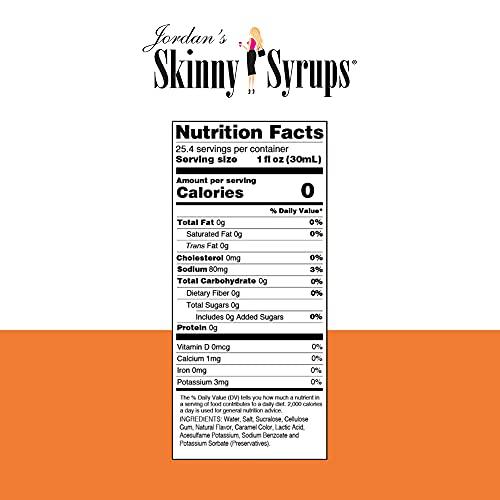 Jordan's Skinny Syrups Jordans Skinny Syrups Jordan Skinny Syrup Sugar Free Salted Caramel,one 25.4 ounce bottle