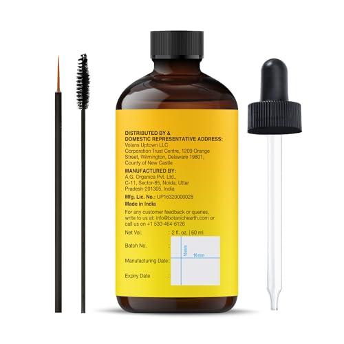 Botanic Hearth Botanic Hearth Vitamin E Oil | 100% Pure and Natural oil for Growth of Nails, Hair, Eyebrows & Eyelashes | 35,000 IU | Hair & Body Oil with Eyebrow & Eyelash Brush| 2 Fl Oz