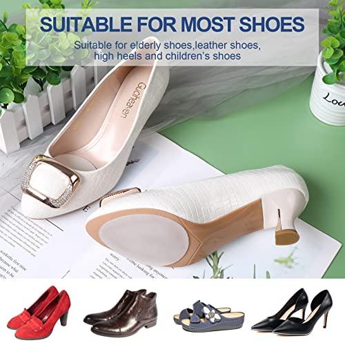 Ashoesert Ashoesert's Shoe Sole Protector for Heels,Shoe Grips on Bottom of Shoes, Anti Slip Shoe Grips,Non Slip Shoe Pads, Non Slip Pads for Shoes,Shoe Bottom Stickers (Black + Yellow + White - 3 Pairs)