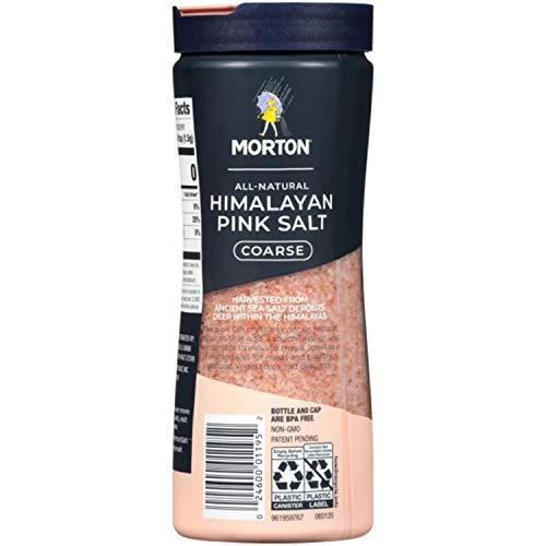 Morton Morton All-Natural Himalayan Pink Salt, Coarse, 17.6 Ounce (Pack of 6)