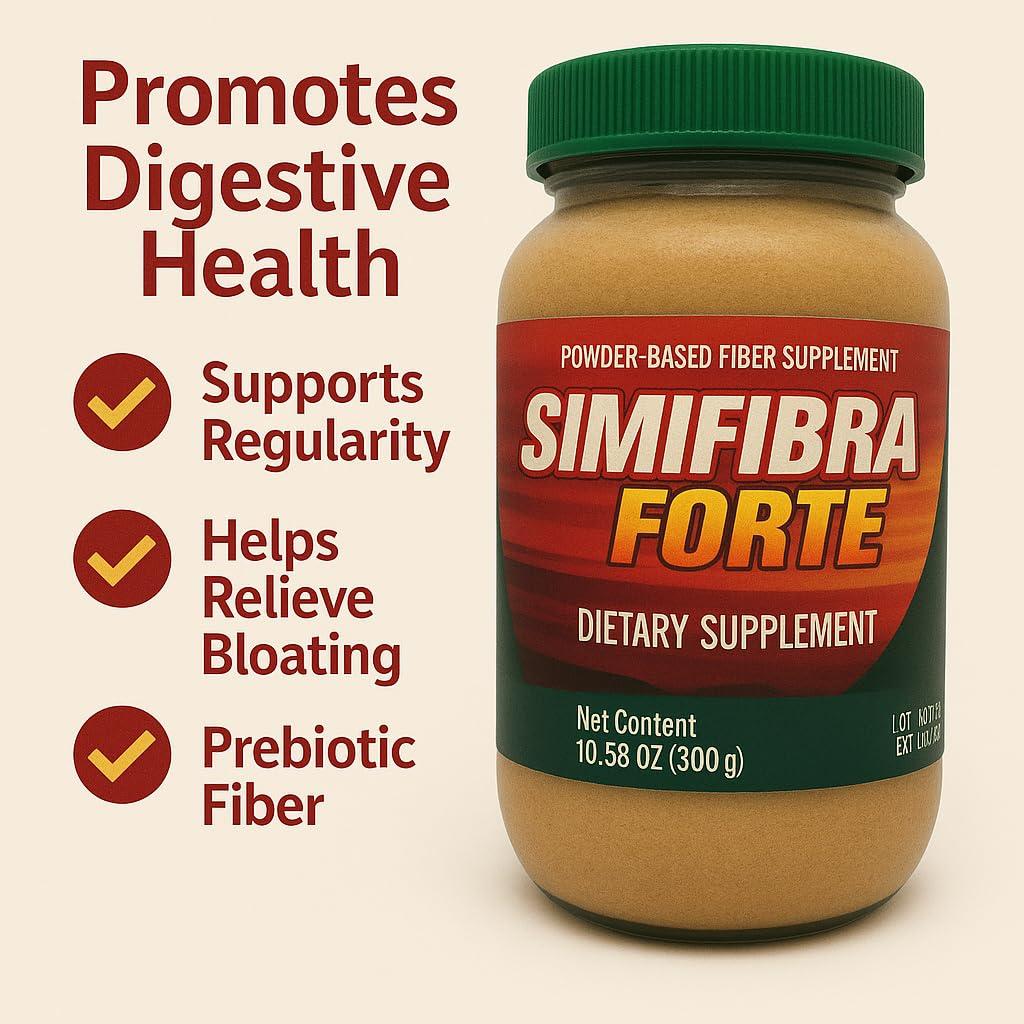 SIMIFIBRA FORTE SIMIFIBRA FORTE-(10.58 oz Suplemento Alimenticio- Polvo para preparar bebida con fibra