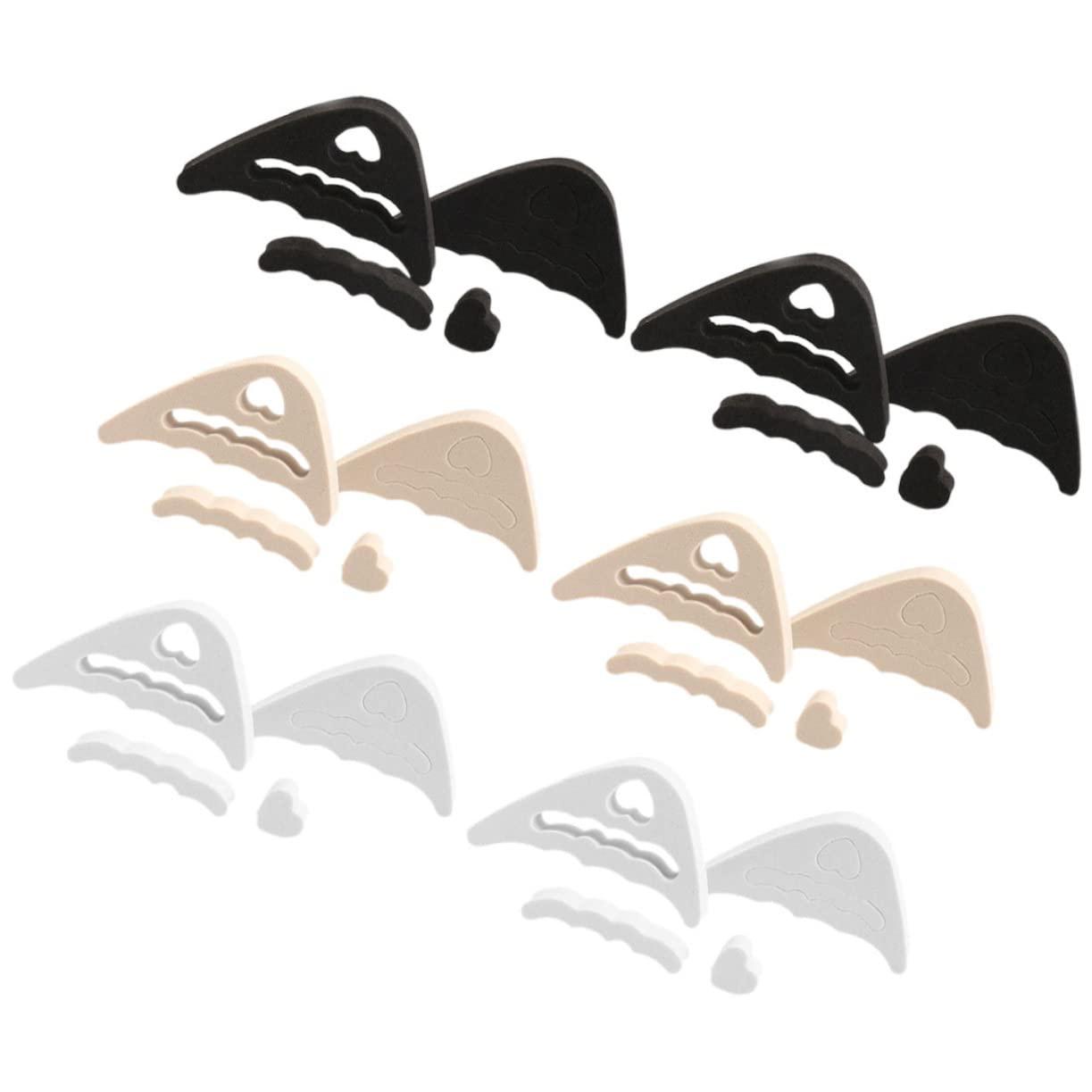 Beavorty 12 Pairs Insole Toe Inserts for Shoes Too Big Shoe Toe Filler Inserts Reusable Too Big Shoe Filler Shoe Toe Plugs for Pumps Shoe Toe Filler for Flat Shoes Too Big Shoe Toe Inserts