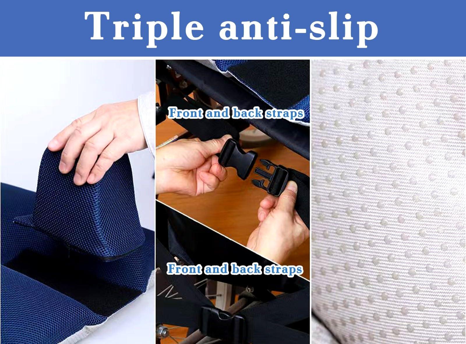 ZLGONRL ZLGONRL Lateral Support for Wheelchair Side Guards, Anti-Bedsore Wheelchair Pad, Wheelchair Seat Cushions for Sciatica (B)