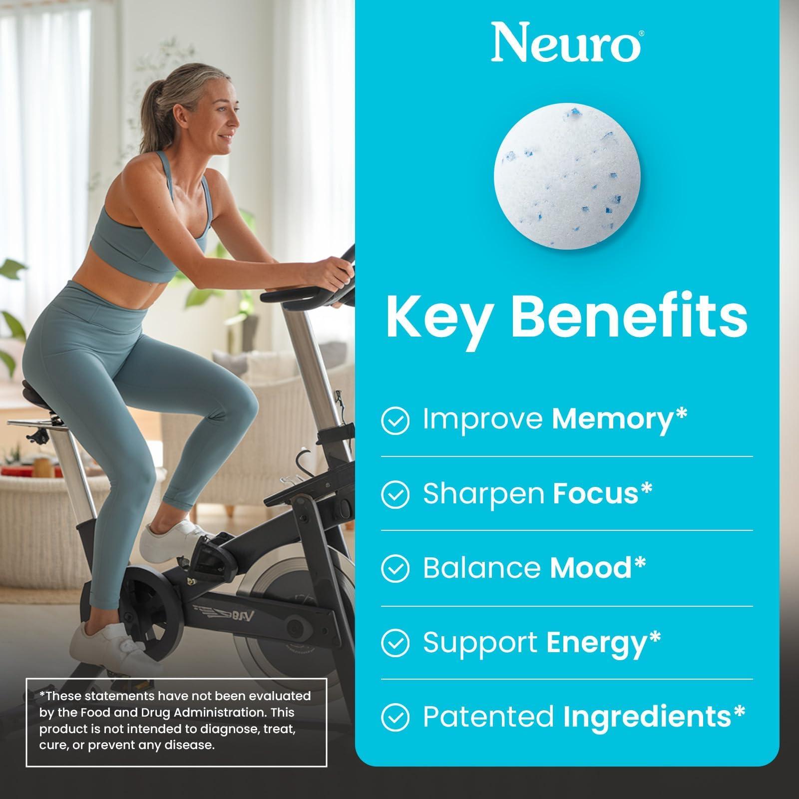 NeuroGum Neuro Memory & Focus Gum (90 Pieces) - Decaf & Sugar Free with American Ginseng, L theanine, Vitamin B12 & Vitamin B6 for Mental Alertness - Brain Supplements for Memory and Focus - Peppermint Flavor