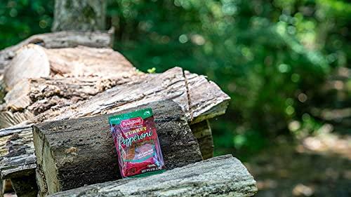 Bridgford Bridgford Sliced Turkey Pepperoni 4 oz Pack of 2 - Pepperoni Slices for Pizza and Sandwiches - Naturally Smoked Turkey Pepperoni for Low-Carb Keto Diets - Healthy Pepperoni Alternative for Snacking