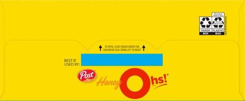 Honey Oh\'s Honey Ohs! Family Size Cereal, Crunchy Breakfast Cereal Os Made with Sweetened Corn, Oats and Rice, 20 OZ Box