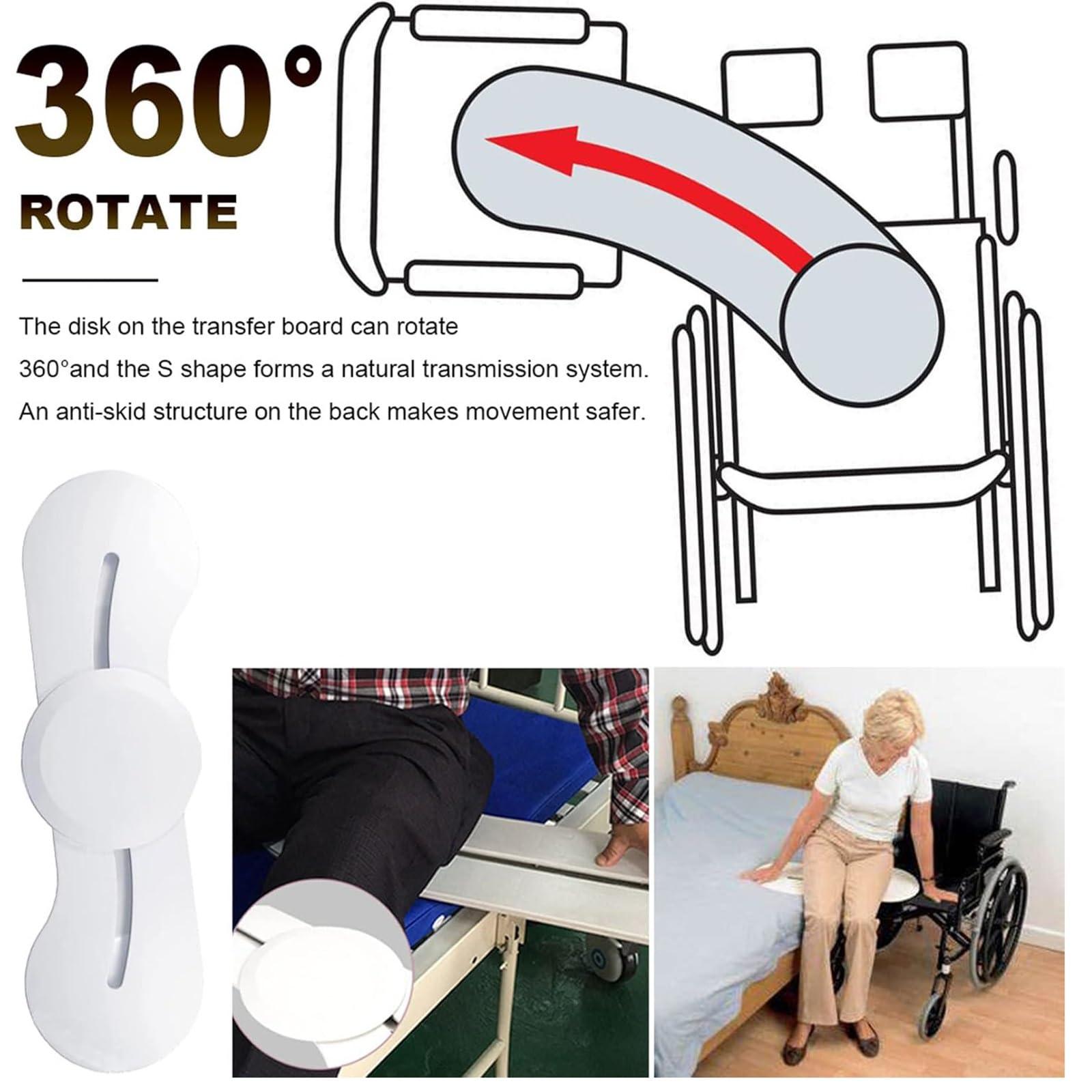 MRXCWJ Transfer Board, Patient Slide Assist Device for Transferring Patient or Handica from Wheelchair to Bed,Toilet,Tub,Car,Bathtub Slide Board (B)