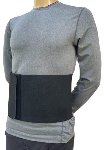 FlexaMed FlexaMed Umbilical Navel Hernia Belt with Compression Pad Black (8 Inch, Medium)