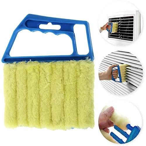 oldnew 7 Teeth Shutter Cleaner Brush, Mini Hand-held Cleaner Brush,Household Cleaning Brush Tool,Brush Air Conditioner, Fan,Awnings, Siding.
