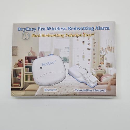 DRYEASY DryEasy Pro Wireless Bedwetting Alarm with New Improved Sensor, 6 Selectable Sounds, Volume Control, Strong Vibration and Compact Design for Overcoming Bedwetting