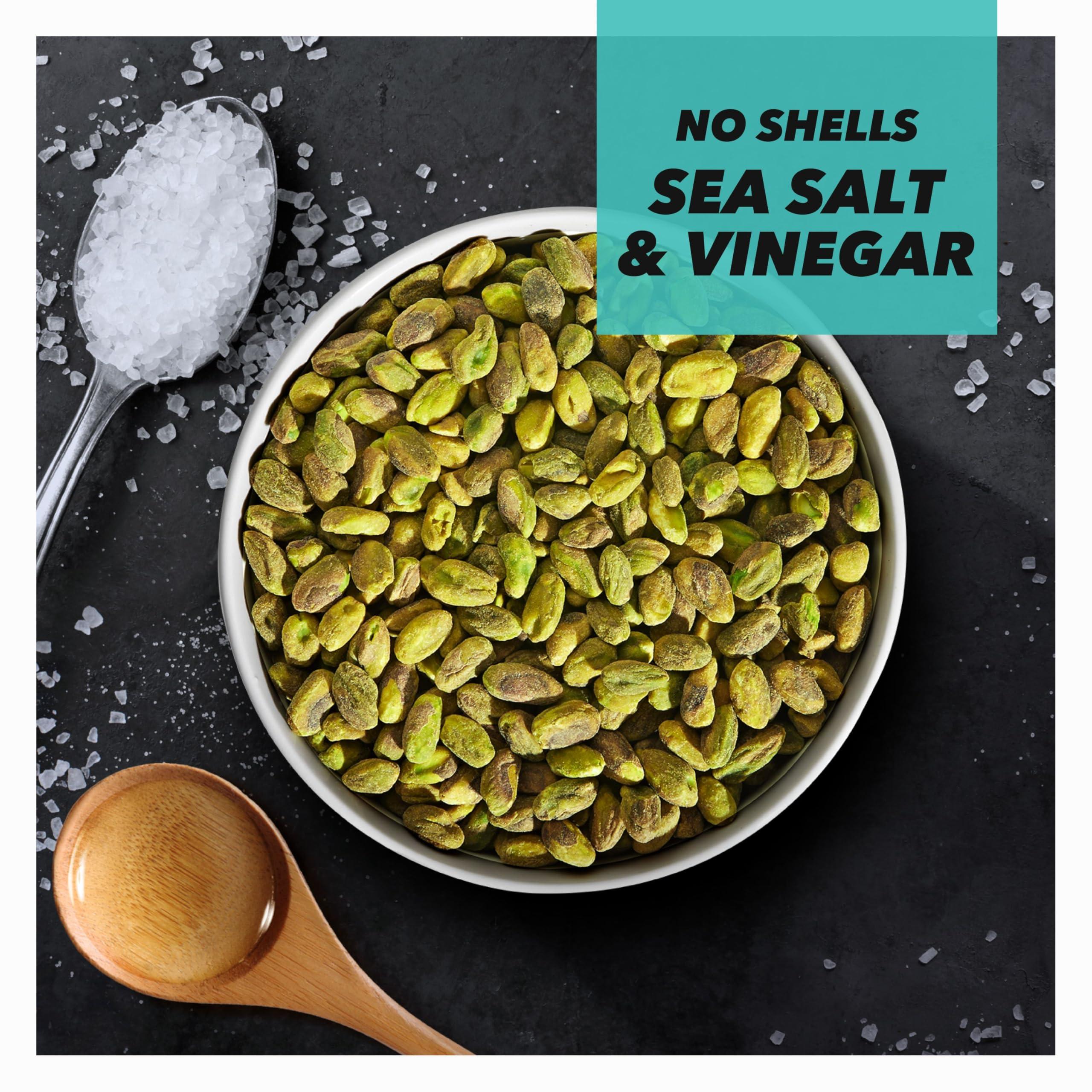 Wonderful Pistachios Wonderful Pistachios No Shells, Sea Salt & Vinegar Nuts, 0.75 Ounce Bags (Pack of 14), Protein Snacks, Salty Snacks, On-the-Go, Individually Wrapped Healthy Snacks for Adults