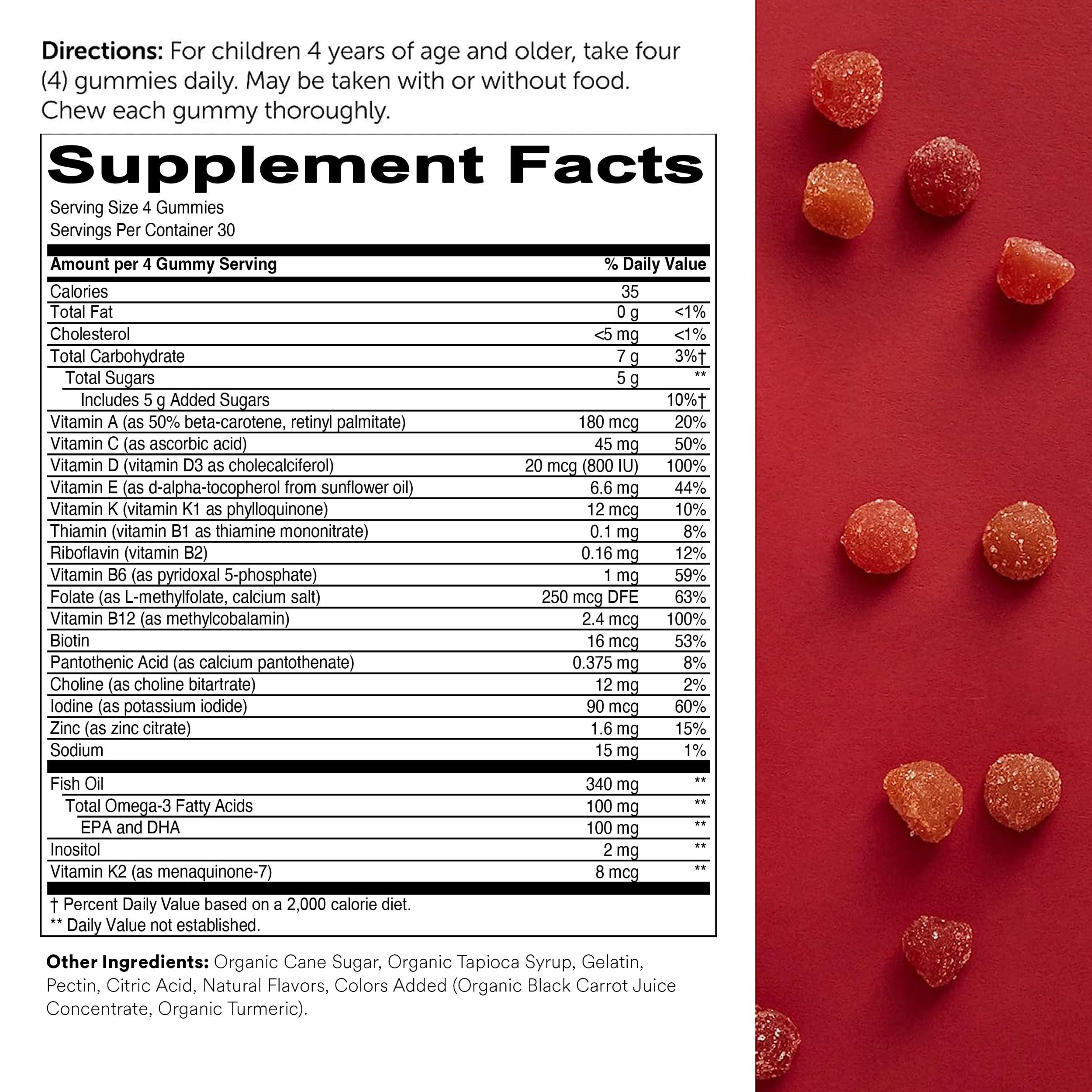 SmartyPants SmartyPants Kids Multivitamin Gummies & Teen Guy Multivitamin Gummies: Omega 3 Fish Oil (EPA/DHA)