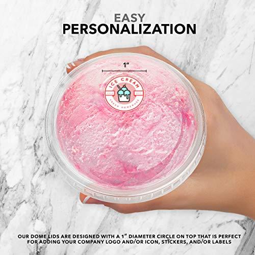 Stock Your Home 9 oz Clear Plastic Dessert Cups with Lids (Set of 50) Small Disposable Parfait Cup, Dome Lid - No Hole, 9-Ounce Party Fruit Containers, Banana Pudding Bowl, Jello, Ice Cream, Desserts Container