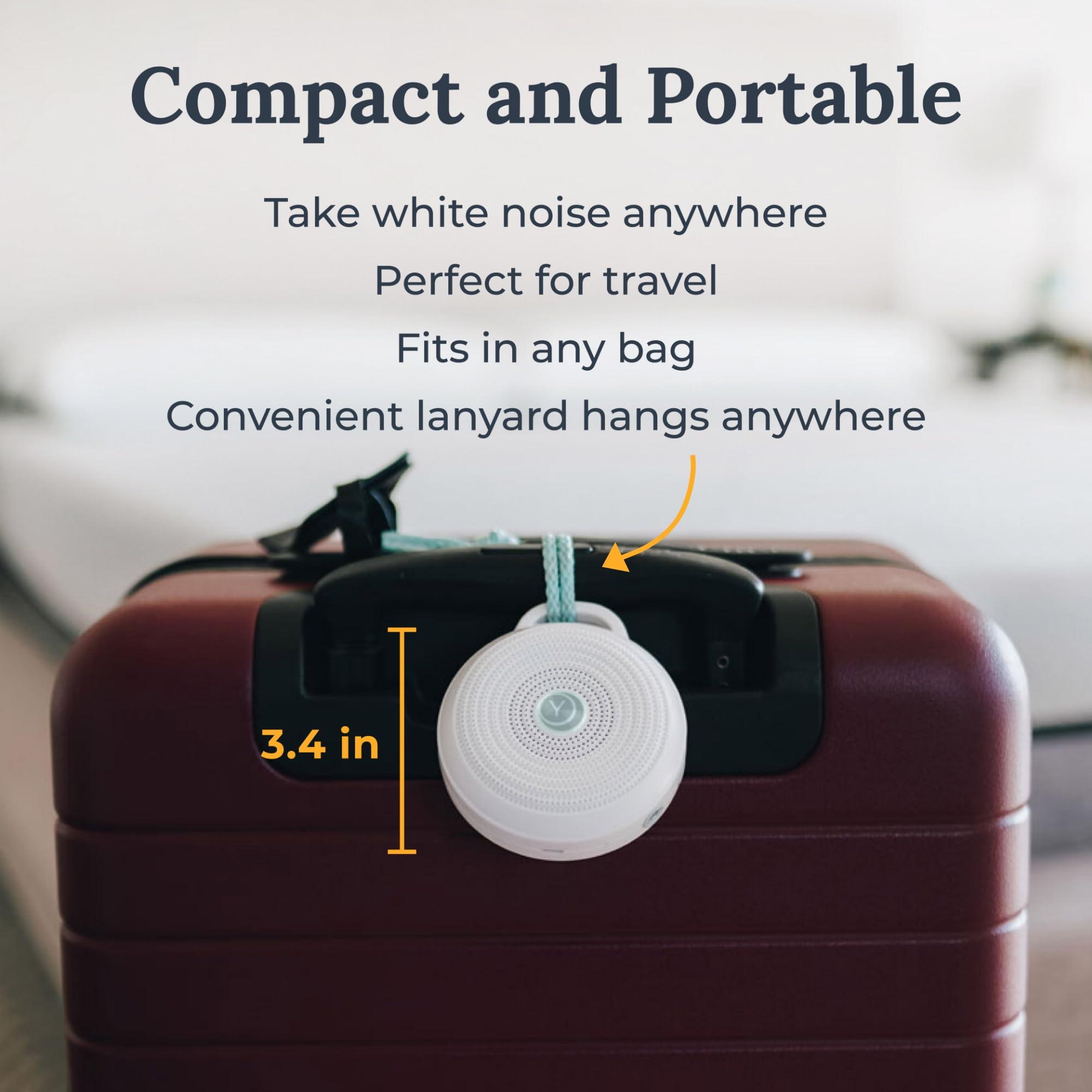 Marpac Yogasleep Rohm Portable White Noise Sound Machine + Travel Case in Grey, Sleep Therapy, Crush-Resistant Travel Case, for Adults, Kids & Baby, Noise Blocking & Office Privacy, Registry Gift