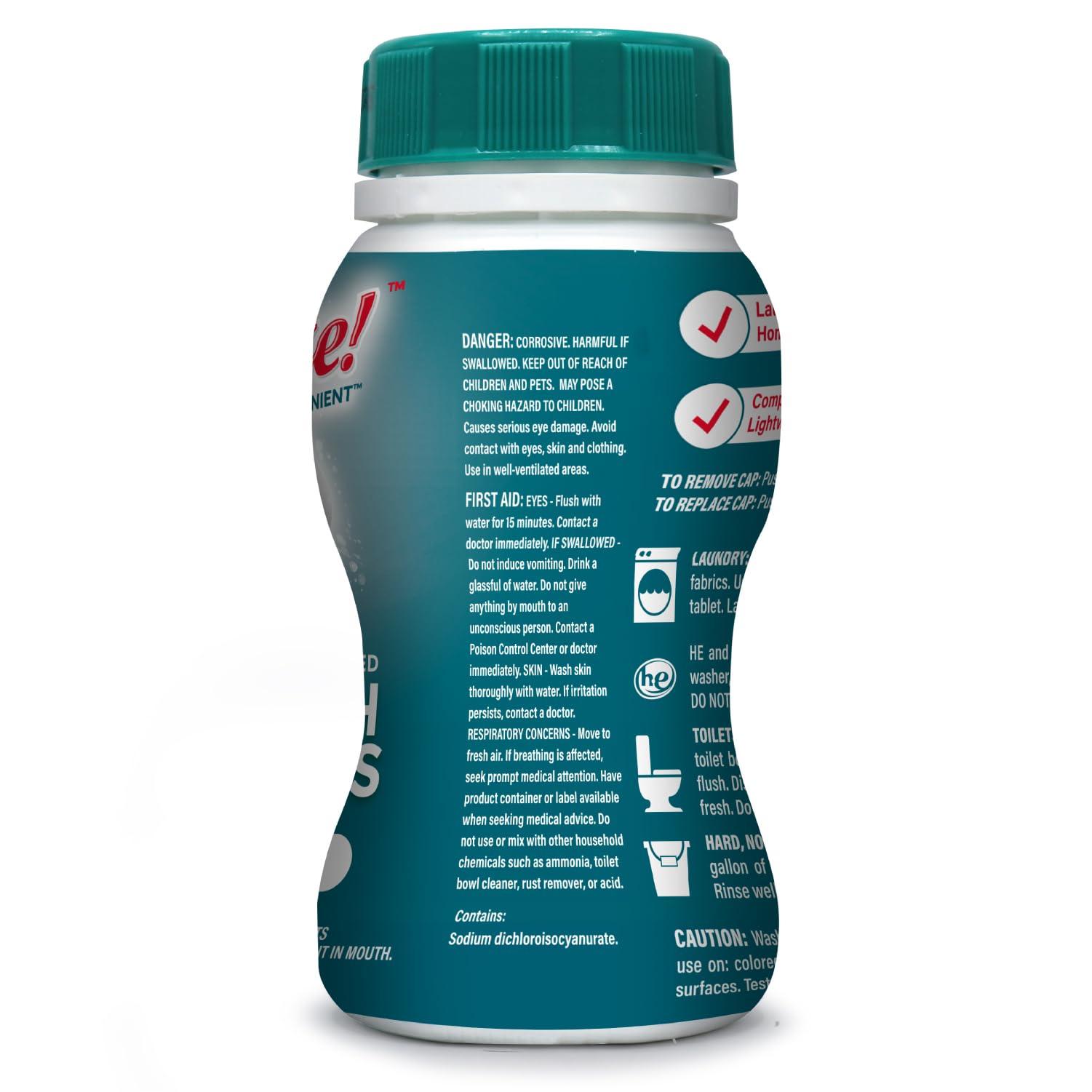 AMAZE AMAZE Ultra Concentrated Bleach Tablets [32 tablets] - Meadow Scent - for Laundry, Toilet, and Multipurpose Home Cleaning. No Splash Liquid Bleach Alternative