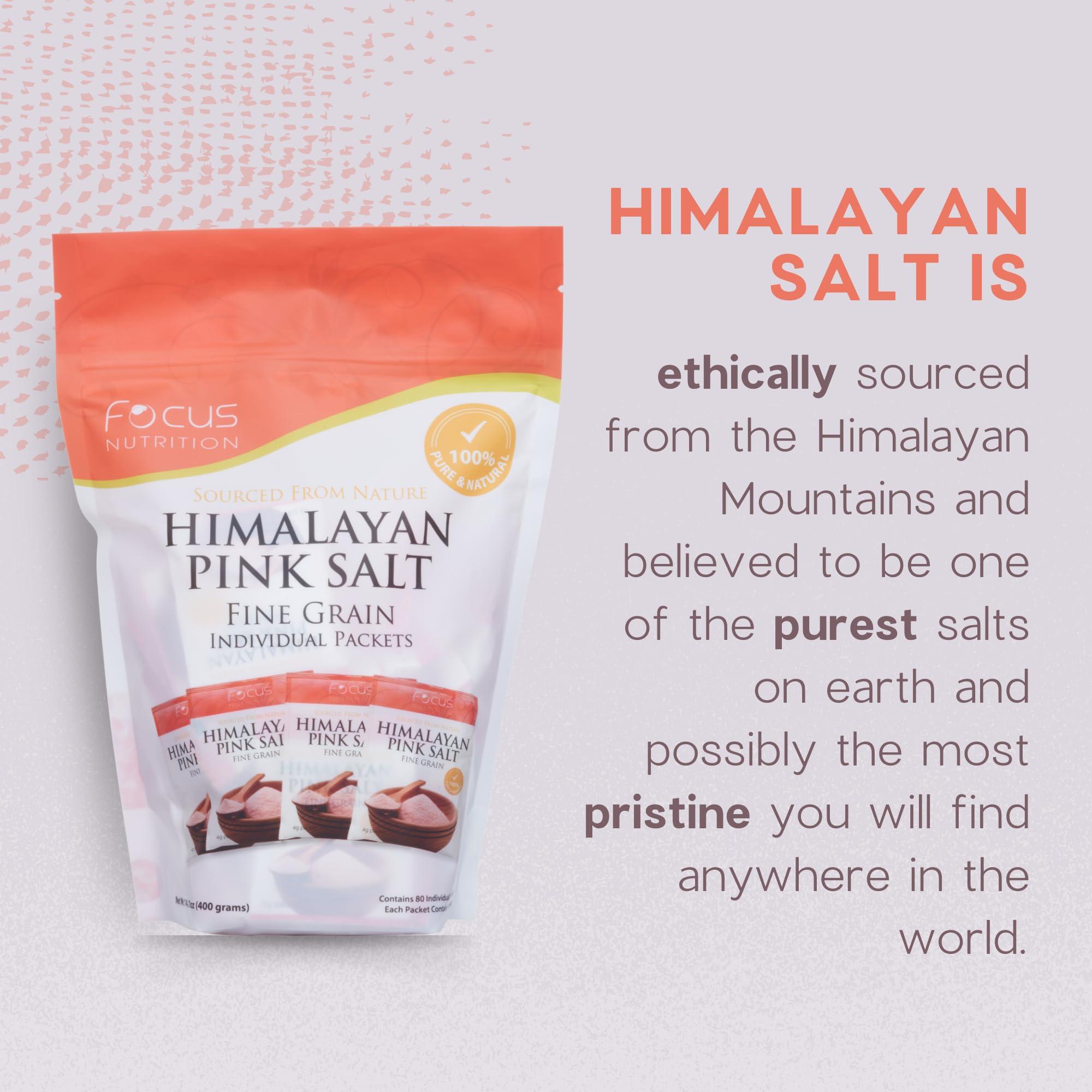 Focus Nutrition Focus Nutrition Himalayan Pink Salt 80 Single Serve Salt Packets