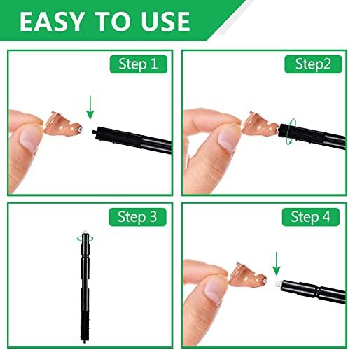 JunYiLoTo Wax Guard Filters for Hearing Aid, Hearing Aid Wax Filters for Phonak, Resound, Widex and Unitron, Hear Clear Hearing Aid Accessories, 4 Pack