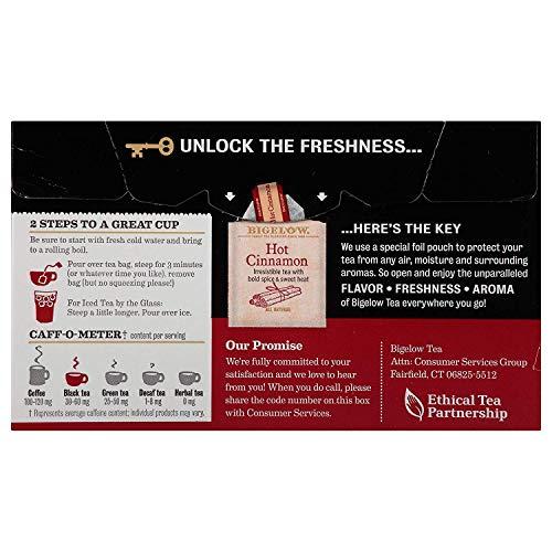 Bigelow Tea Bigelow, Hot Cinnamon Tea, 20 Count