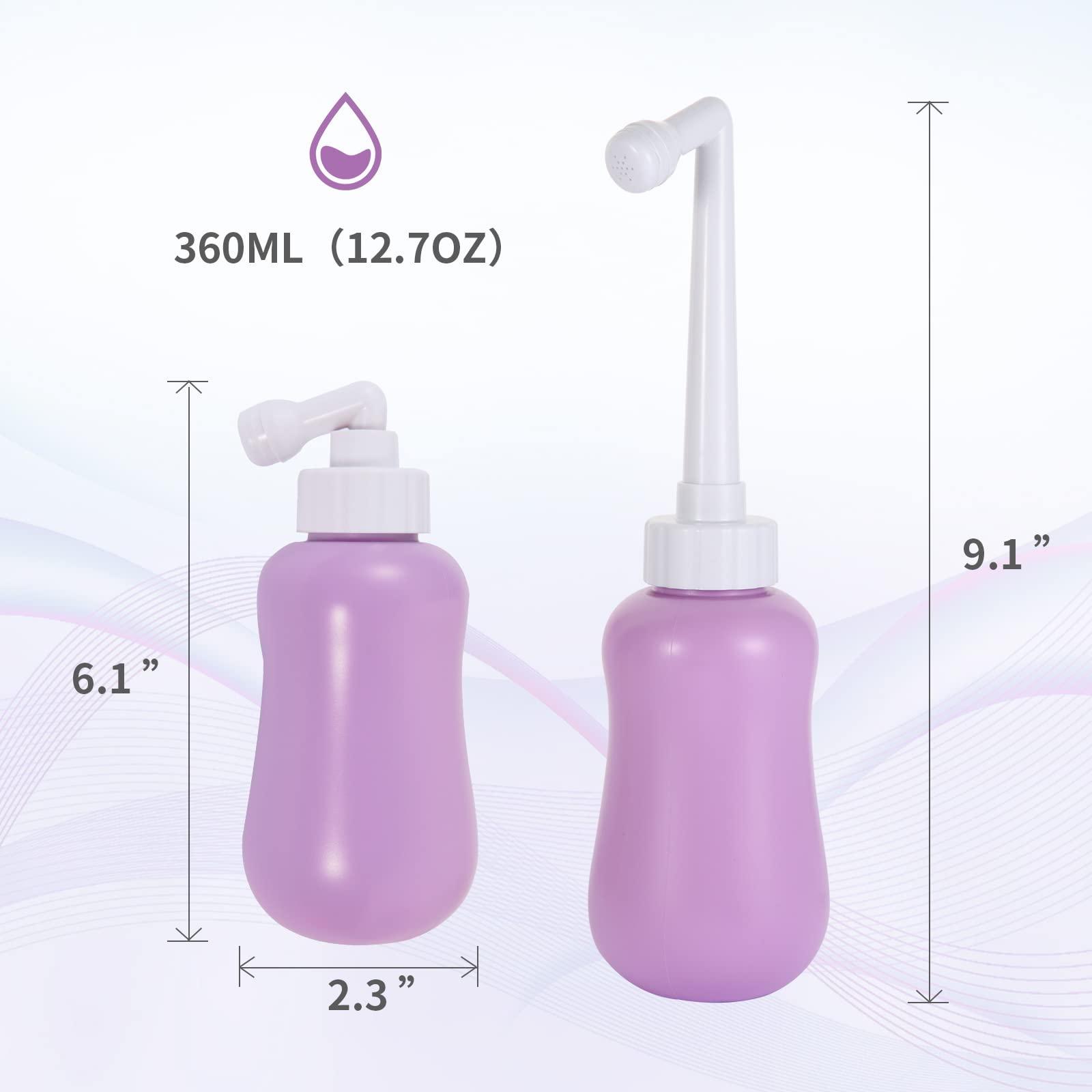 GOLDEN DEER Peri Bottle for Postpartum Care for Perineal Recovery and Cleansing After Birth 12.7 OZ Color: Purple