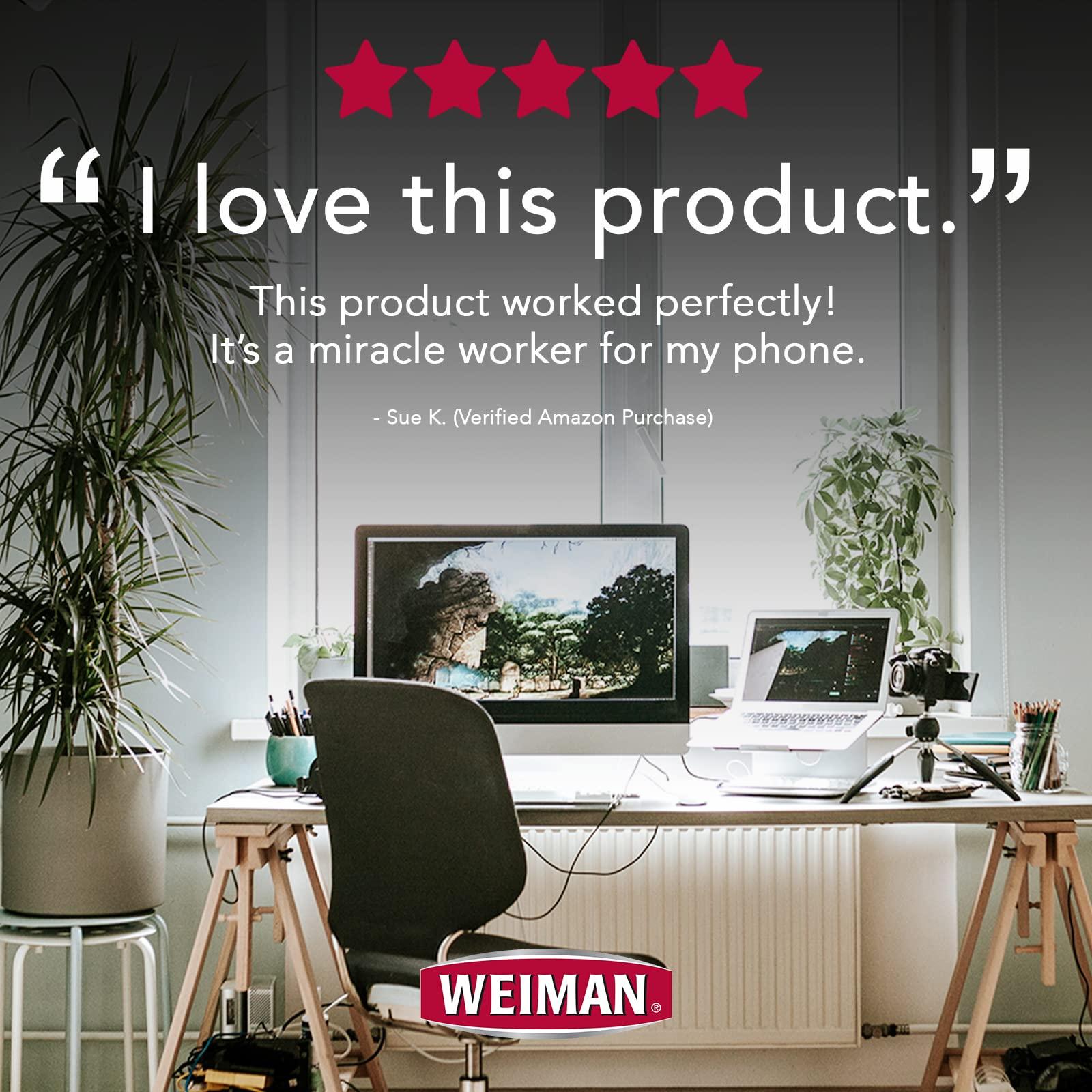 Weiman Weiman Disinfecting Electronic Wipes - Safely Clean Your Screen, Laptop, Computer, TV, Equipment-Electronic Cleaner Wipes