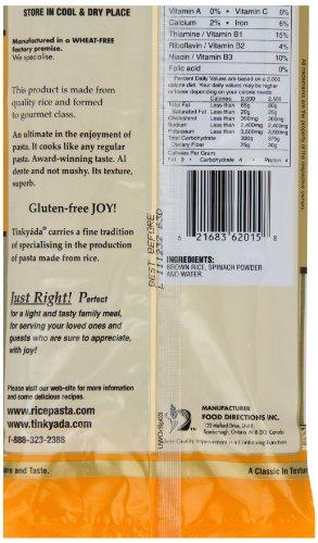 Tinkyada Spinach and Brown Rice Spaghetti Pasta 12 Ounces (Case of 12)